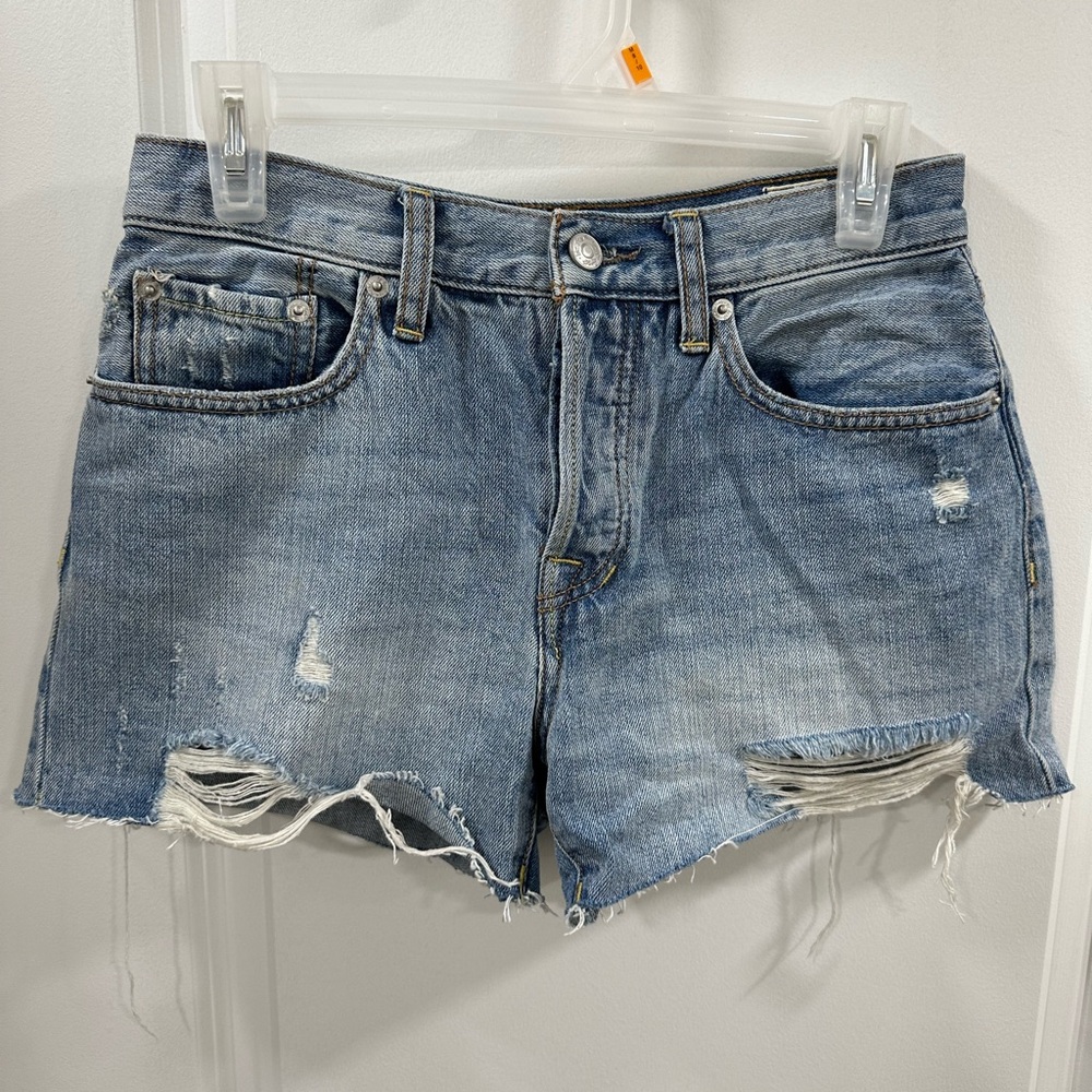 FREE PEOPLE VINTAGE DENIM SHORTS